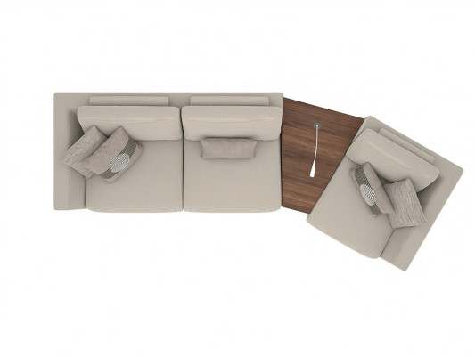 new Textile Furniture Upholstered furniture Three Seater Sofa Couch Design Furnishings
