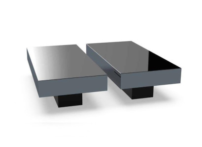 Coffee tables Table Luxury Glass Tables Consoles Design Furniture Set 2x new