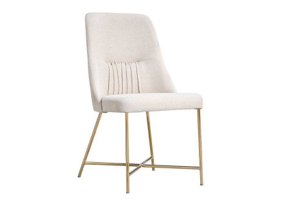 White upholstered chair designer dining room furniture kitchen stainless steel single seater