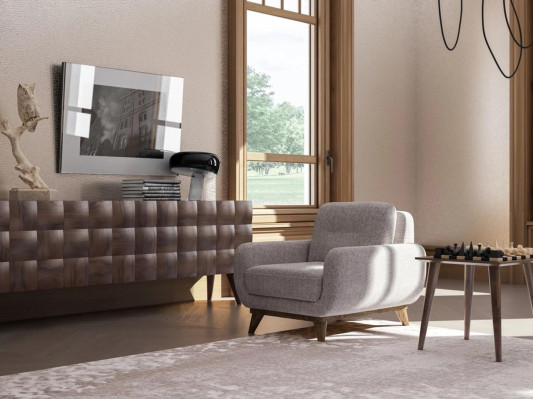 Luxury Drau Armchair Living room Upholstered furniture Upholstery Fabric Textile Furnishings new