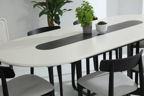 Group Dining room Dining table Chairs Table Wood Set 5pcs White Tables new