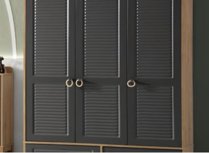 Wardrobe Gray Wood Wardrobe Design Childrens room Clothes cupboards