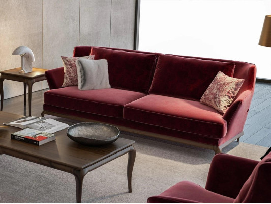 Design Fabric Sofa Textile Three Seater Sofa Luxury Furnishings Living room new