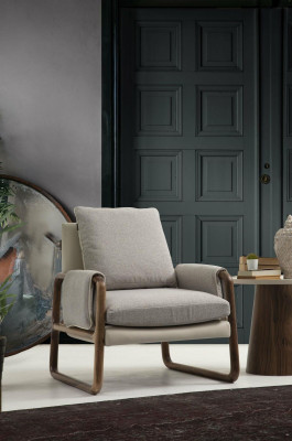 Sofa set 331 Seater Armchair Three Seater Modern Fabric Gray Set Design
