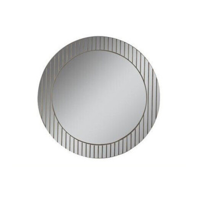 Gray round mirror designer hallway mirror modern decorative mirror luxury furniture