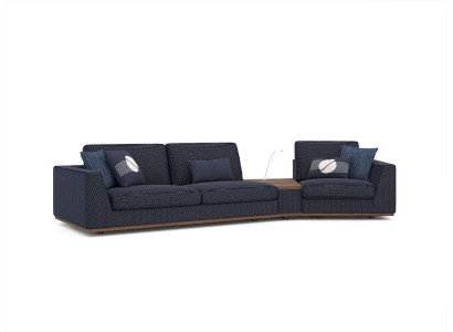 Modern Blue Three Seater Sofa Stylish Couch Design Furniture Living room new