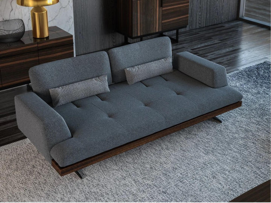 Design Gray Sofa Three Seater Couch Living room Design Modern Furnishings