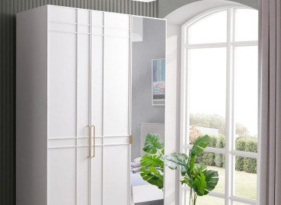 Wardrobe Cabinets Wooden Cabinet Wood White Mirror Childrens room