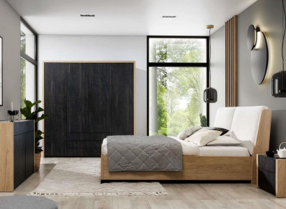 Wardrobe Black Wood Bedroom Design Modern Furniture Wardrobe Cabinet