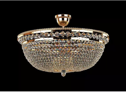 Round Crystal Light fixture Ceiling lamp Luxury Chandelier Ceiling Light Gold Chandelier