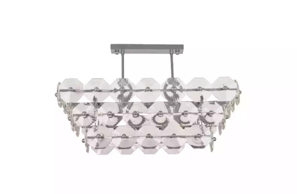 Chandelier Ceiling lamp Lamp Lighting Living room Silver Lamps