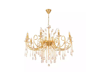 Chandelier Beautiful Crystal Ceiling light Gold Lights Lamps