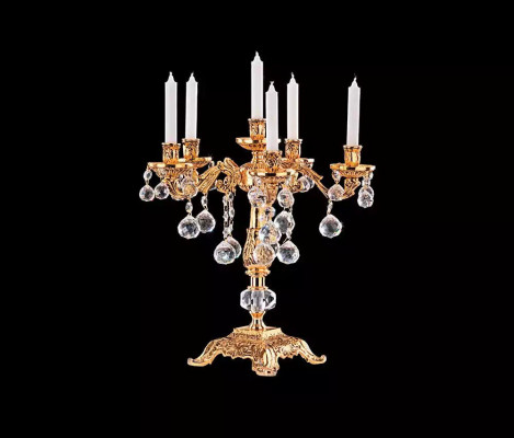Candlestick candlestick candle holder table candlestick elegant gold