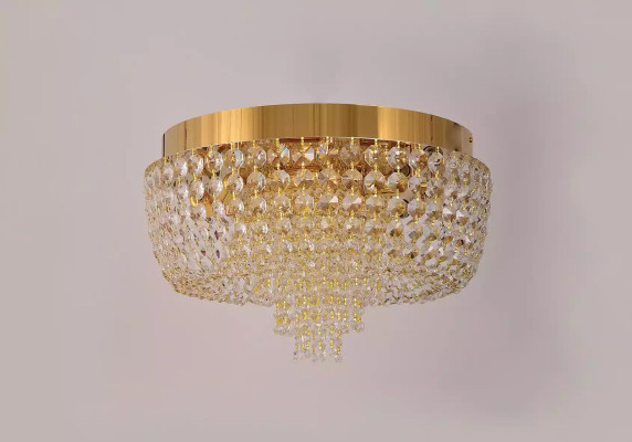 Ceiling chandelier Luxury Gold Chandelier Ceiling lamp Luster Crystal Art