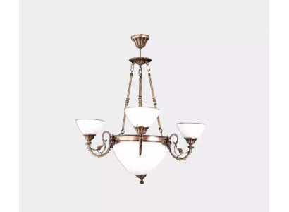 Ceiling lamp Chandelier Chandelier Lamp Luster Glass Art White