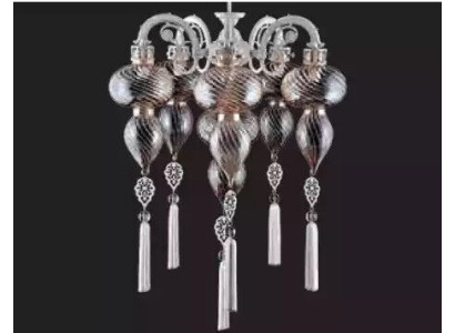 Ceiling chandelier chandelier Chandelier Ceiling lamp Lamps Glass Silver new