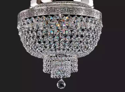 Ceiling lamp ceiling chandelier luxury silver chandelier chandelier crystal