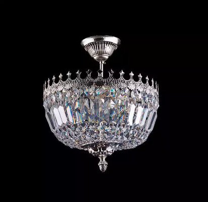 Ceiling chandelier luxury silver chandelier ceiling lamp chandelier crystal