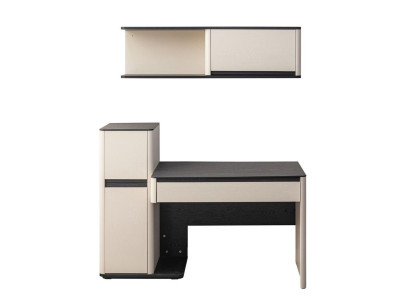 White Modern Desk Designer Children Computer Desk Wall Cabinet