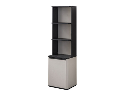 White-black Bookcase Designer Bookshelf Children Standing Shelf