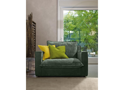 Armchair Upholstery Furniture Relax Design Furniture Green Lounge Luxury Single Seater Prianera