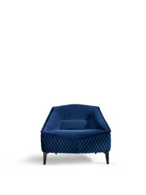 Armchair Furniture Modern Fabric Lounge Textile Luxury Seat Relax Furniture Blue Prianera