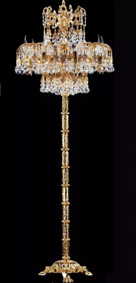 Floor lamp Living room luxury reading arm Bedroom Crystal classic