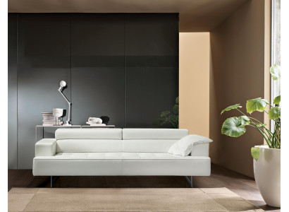 Upholstery Prianera Furniture Three Seater Sofa 3 Seater Sofas Luxury Leather Couches White