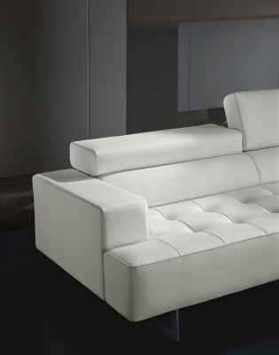 Upholstery Prianera Furniture Three Seater Sofa 3 Seater Sofas Luxury Leather Couches White