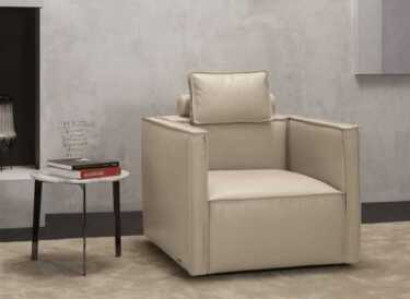 Armchair Single Seater Luxury 1 Seat Upholstery Seat Design Beige Seat Leather Prianera new