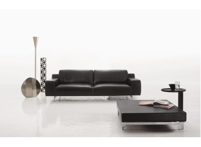 Three Seat Luxury Sofa 3 Seater Sofas Seat Design Couch Furniture Style Leather Black