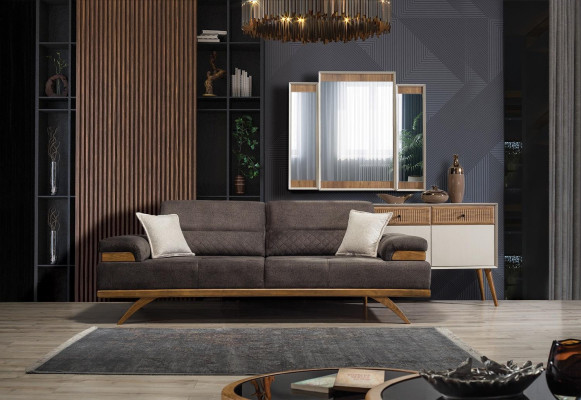 Sofa 3 Seater Designer Sofa Upholstery Sofas Couches Fabric Textile new