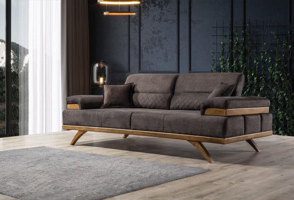Sofa 3 Seater Designer Sofa Upholstery Sofas Couches Fabric Textile new