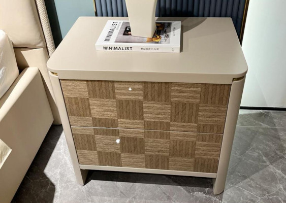 Bedroom Set Bed 2x Bedside table Design Modern Luxury Beds 3pcs