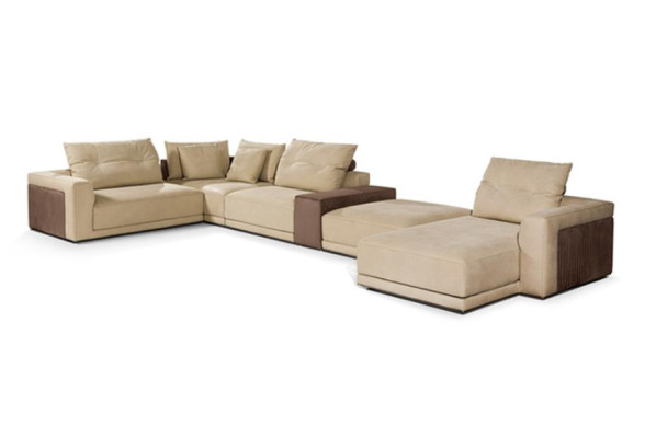 Living room Corner sofa U-shape Couch Seat Upholstery Suite Modern Sofa new