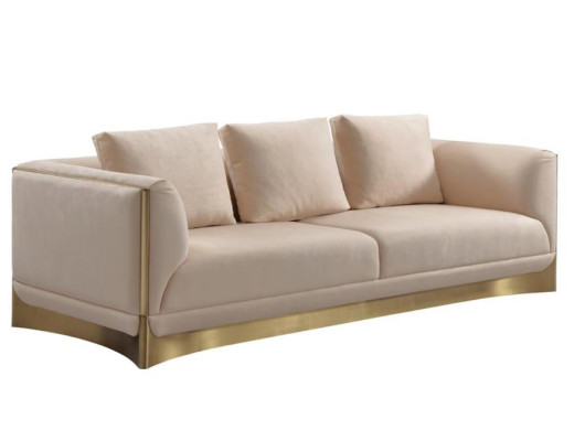Sofa 3 Seater Sofas Living room Luxury Style Modern beige Couch Furniture