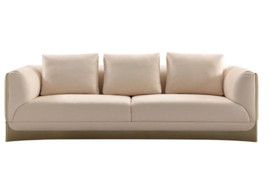 Sofa 3 Seater Sofas Living room Luxury Style Modern beige Couch Furniture