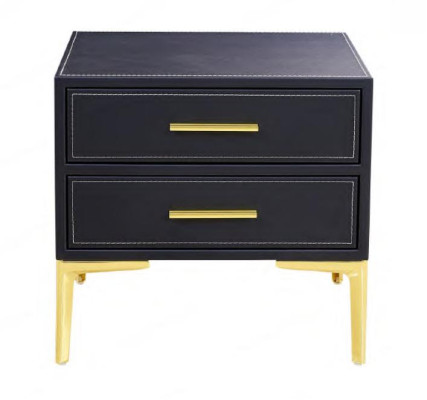 Bedside table Luxury Black Bedroom new Design Furniture Style Modern