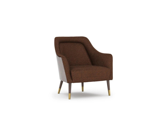 Luxury Brown Armchair Living room Upholstered Seat Design Upholstered furniture Modern Design