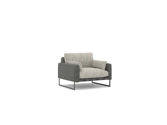Living room Armchair Modern Design Gray Upholstered Armchair new Seat Furnishings