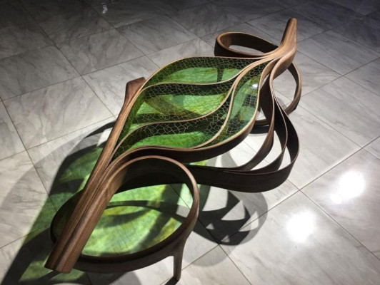 Modern Coffee table Epoxy resin Coffee table Tables Wood Side table