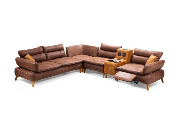 Corner sofa Luxury Sofa Leather Living room Office furniture Material Wood furniture new