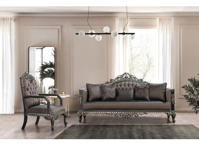 Luxury Chesterfield Sofa set 3+1 Seater Classic Sofa Baroque Upholstery Seat
