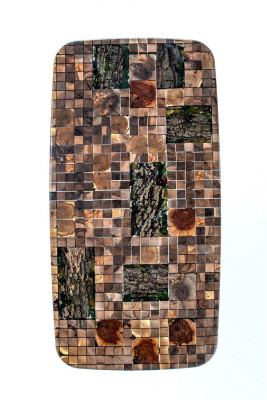 Kitchen table Dining table Epoxy resin Dining room table Table 140 cm Wood Brown