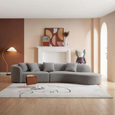 Gray Five Seater Luxury Sofa Large Living landscape Modern Furniture new