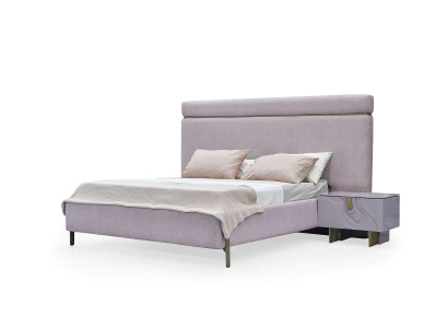 Complete e bedroom furniture double bed bed pink luxury set 3 pieces wood