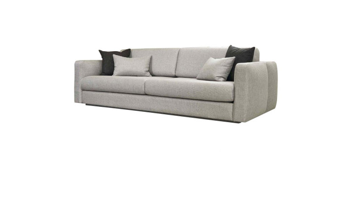 Couch Upholstered Sofa Three Seater Sofa 3 Seater Gray Fabric Fabric Sofa Design