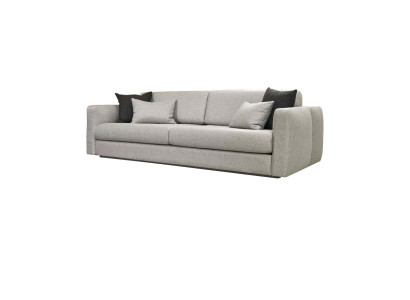 Couch Upholstered Sofa Three Seater Sofa 3 Seater Gray Fabric Fabric Sofa Design