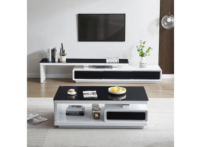 Designer Modern Sideboard Black and White Chest of Drawers TV Stands Luxury