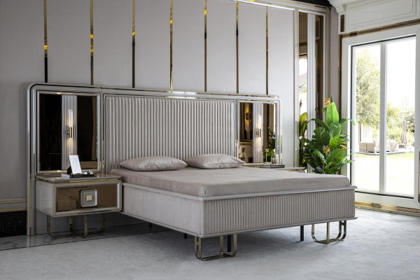 Bed White Beautiful Design Modern Double Beds Bedroom Elegant Furniture new